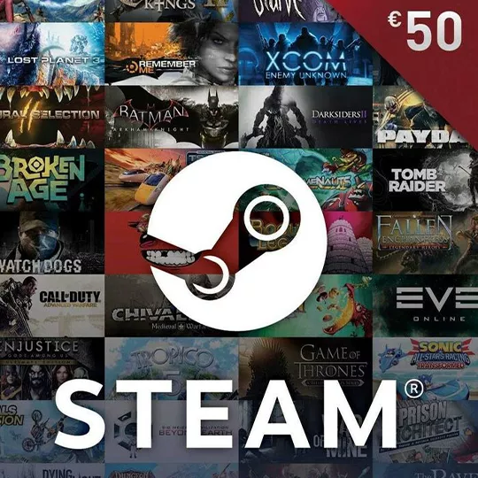 Купить Подарочная карта Steam 50 EUR