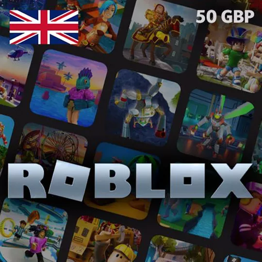 Купить Подарочная карта Roblox на 50 фунтов стерлингов (Великобритания)
