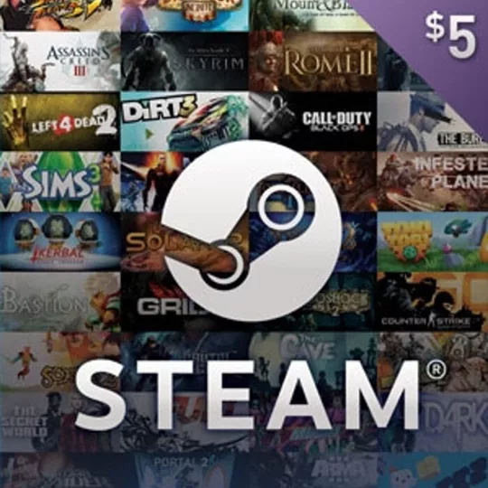 Купить Подарочная карта Steam 5 USD