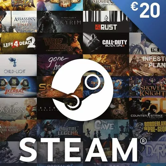Comprar Vale-presente Steam 20 EUR