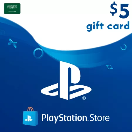 Купить Подарочная карта Playstation (PSN) 5 долларов США (SAU)
