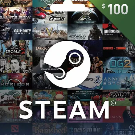 Steam dárková karta 100 USD
