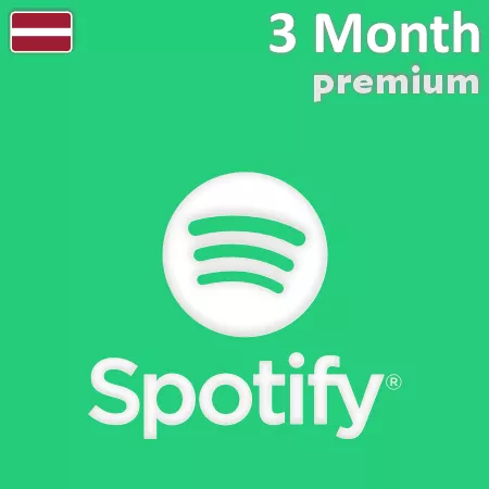 Купить Подарочная карта Spotify Premium на 3 месяца (Латвия)