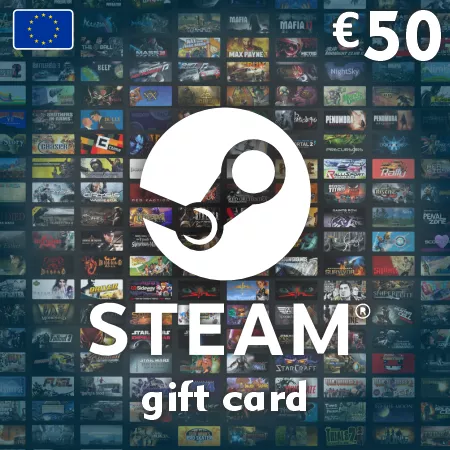 Steam Wallet dāvanu karte 50 EUR