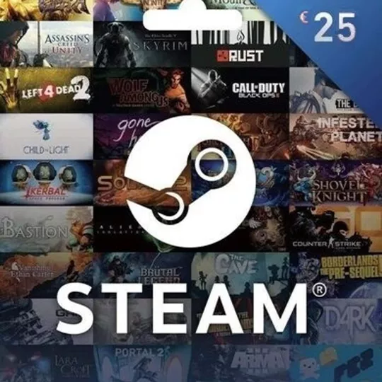 Comprar Vale-presente Steam 25 EUR