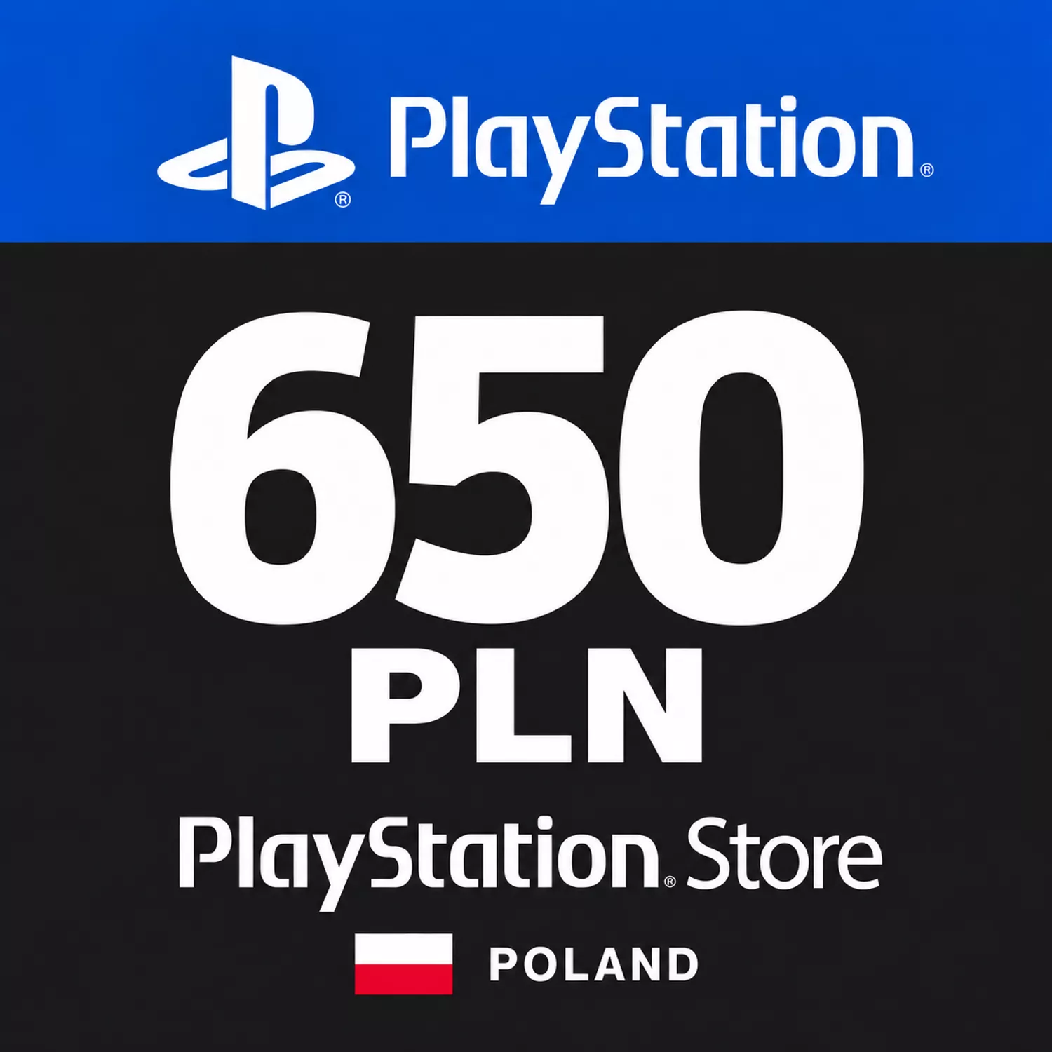  PSN kortelÄ— 650 PLN (Lenkija) - PlayStation dovanÅ³ kortelÄ—