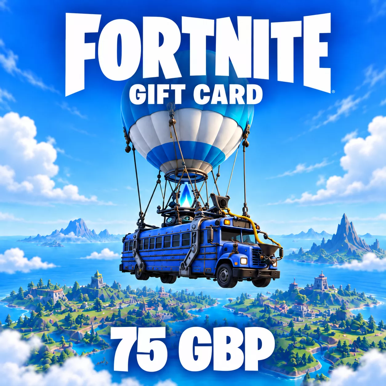 Buy Fortnite Gift Card 75 GBP