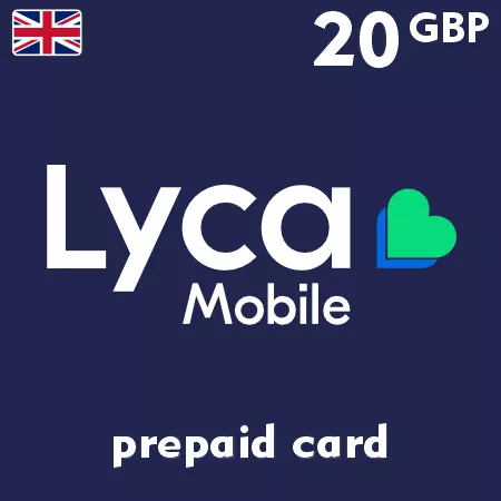 Lyca Mobile Voucher 20 GBP UK