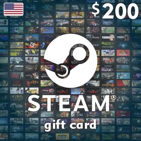 Osta Steam Wallet -lahjakortti 200 USD - Steam-avain Yhdysvaltoihin