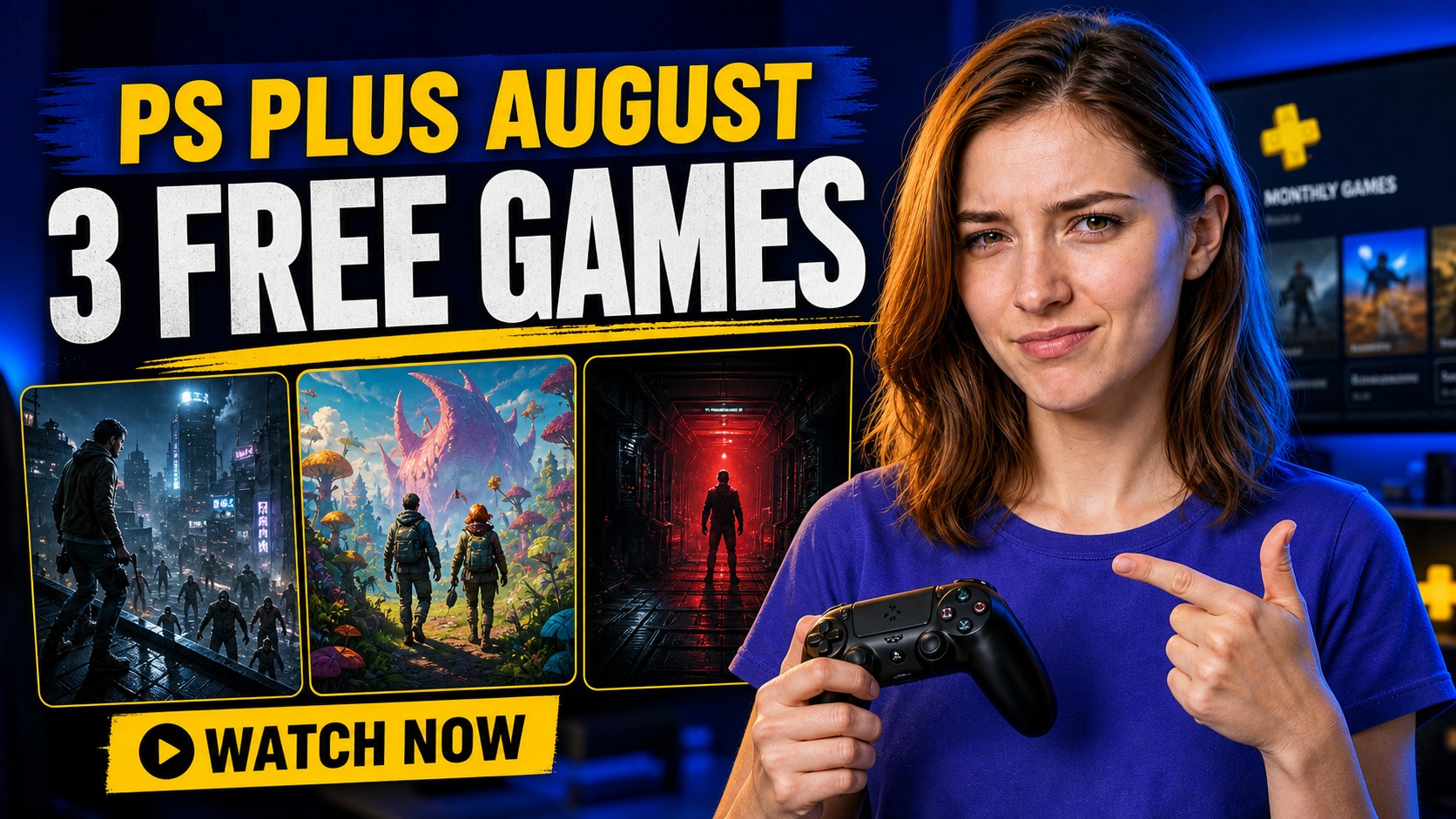 News Image: PlayStation Plus august 2026 m&aring;nedlige spill: Dying Light 2, Big Walk og Signalis